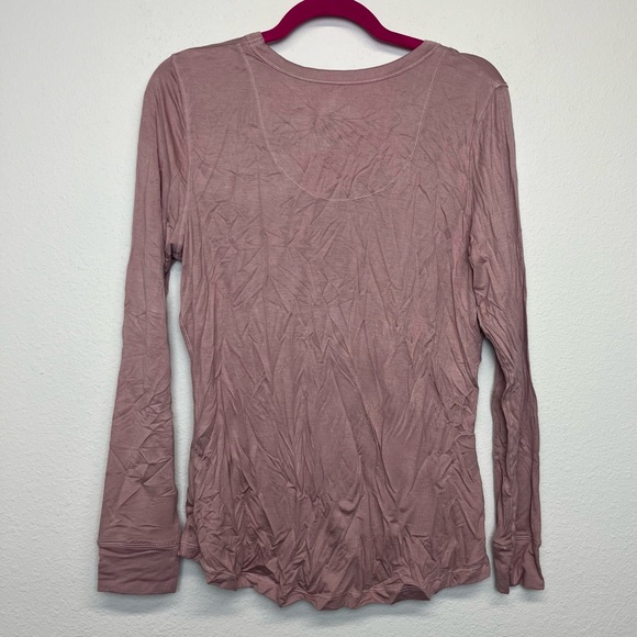 NWT Mauve Shadow Long Sleeve Scoop Neck Shirt - Warm Essentials by Cuddl Duds - Picture 2 of 9